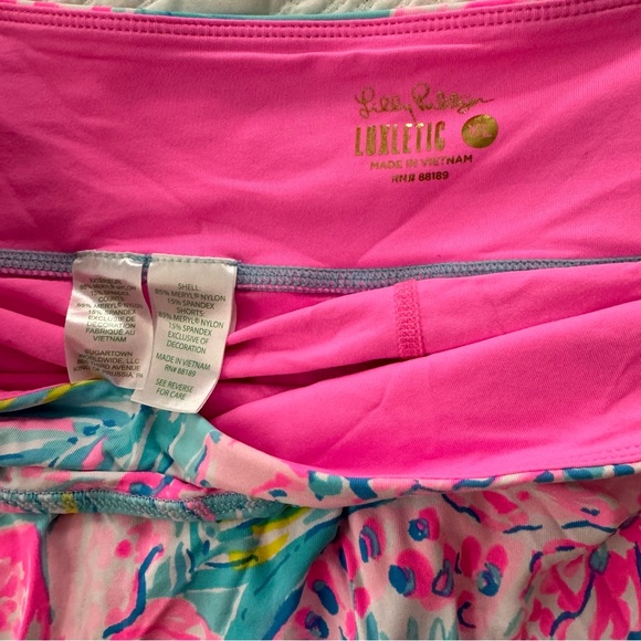 Lilly Pulitzer Luxletic Fionna Skort Blue Ibiza Gimme the Juice XL extra large - Picture 3 of 7